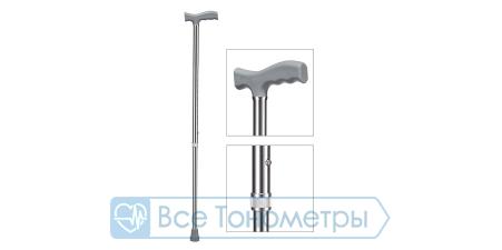 Трость классическая B.WELL rehab WR-411 Серебро
