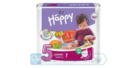 Подгузники BELLA baby Happy Adventure 5 (12-25 кг) junior, 7 шт.