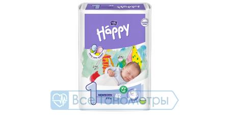 Подгузники BELLA baby Happy Start 1 (2-5 кг) newborn, 42 шт