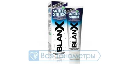 Зубная паста BLANX WHITE SHOCK "Отбеливающая", 75 мл