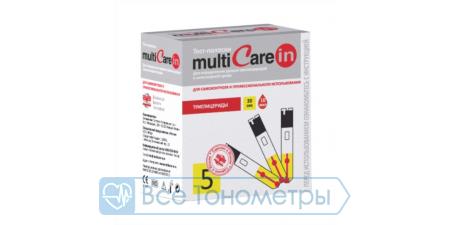 Тест-полоски MultiCare-in на триглицериды, 5 шт.