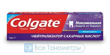 Зубная паста Colgate Защита от кариеса+Нейтрализатор сахарных кислот, 75 мл