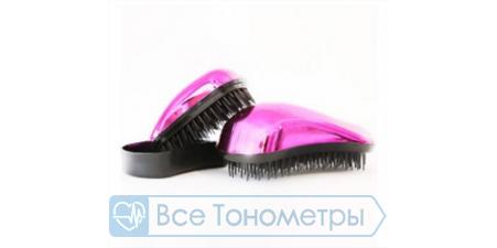 Набор расчесок для волос Dessata Kit Fuchsia Bright-Black (Оригинал + Мини), фуксия-хром