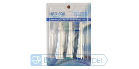 Комплект насадок средней жесткости Donfeel к щетке HSD-008, 3 шт