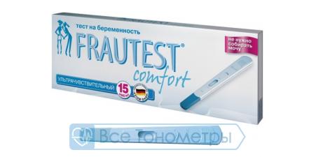 Тест FRAUTEST на определение беременности Сomfort (в кассете с колпачком)
