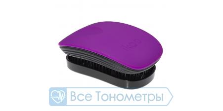 Расческа для волос IKOO pocket black-sugar plum, черные зубчики, спелая слива