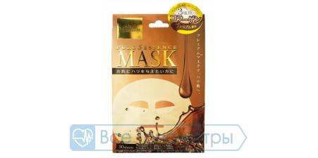Маска для лица Japan Gals Pure5 Essence Premium c тремя видами коллагена, 30 шт