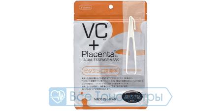 Маска для лица Japan Gals с плацентой и витамином C Facial Essence Mask, 7 шт