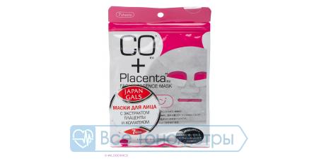 Маска для лица Japan Gals с плацентой и коллагеном Facial Essence Mask, 7 шт