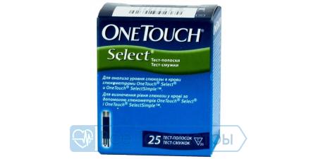 Тест-полоски для глюкометра Ван Тач Селект (OneTouch Select) №25 шт