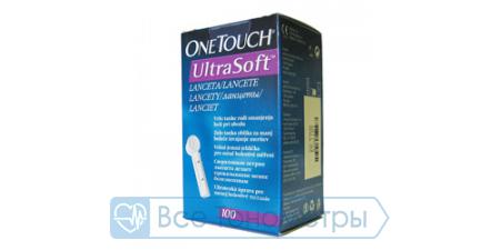 Ланцеты Ван Тач УльтраСофт (OneTouch UltraSoft) 100 штук