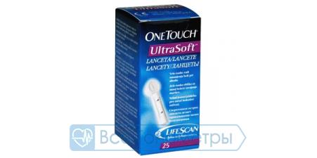 Ланцеты Ван Тач УльтраСофт (OneTouch UltraSoft) 25 штук
