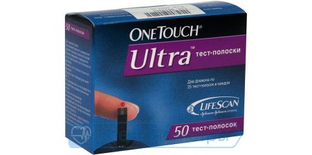 Тест-полоски для глюкометра Ван Тач Ультра (OneTouch Ultra) №50 шт