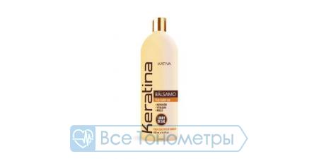 Укрепляющий бальзам-кондиционер с кератином Kativa для всех типов волос KERATINA, 500 мл