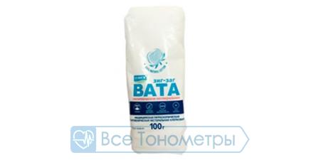 Вата гигиеническая нестерильная зиг-заг Клинса 100 г