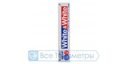Зубная паста LION WHITE&WHITE отбеливающая с кальцием 150 гр