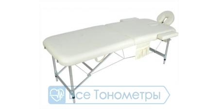 Массажный стол складной алюминиевый JFAL01A М/К, кремовый, 3 секции (МСТ-102Л)