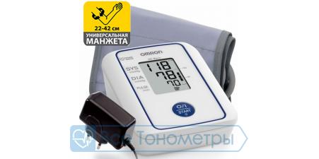 Тонометр OMRON M2 Basic автоматический + Адаптер + Универсальная манжета (HEM-7116H-ARU)