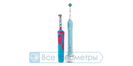 Набор зубных щеток ORAL-B  (Pro 500 Cross Action D16.513.U + детская Stages Power Frozen D12.513K)