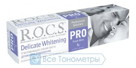 Зубная паста R.O.C.S. Деликатное отбеливание освеж.мята,135 г