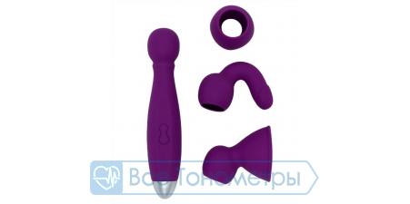 Вибратор RestArt Bowling, с насадками, RA-301, 19 см