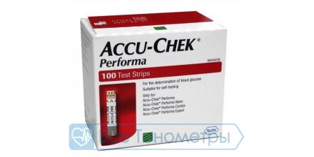 Тест-полоски для глюкометра Акку-Чек Перформа (Accu-Chek Performa) 100 шт