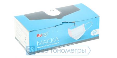 Маска медицинская Rutex одноразовая стандарт 50 шт