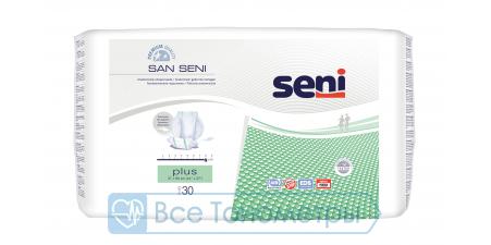 Подгузники анатомические SAN SENI Plus, 30 шт