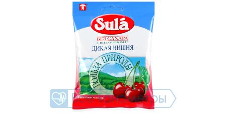 Леденцы диабетические Sula Дикая вишня 60г