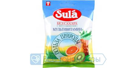 Леденцы диабетические Sula Мультивитаминные 60г