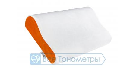 Ортопедическая подушка US MEDICA US-S NF, бело-рыжая