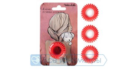 Резинка для волос Vikki&Lilli коралловая (3 шт.)