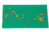 Аппликатор Ляпко Коврик малый зеленый (шаг игл 6,0 мм; размер 237 х 137 мм)