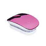 Расческа для волос IKOO pocket white-cherry metallic, белые зубчики, вишнеый металлик