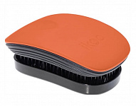 Расческа для волос IKOO pocket black-orange blossom, черные зубчики, цветок апельсина