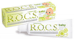 Зубная паста R.O.C.S Baby Нежный уход для самых маленьких Душистая ромашка, 45 г