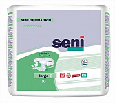 Подгузники для взрослых с поясом SENI OPTIMA TRIO Large по 10 шт.