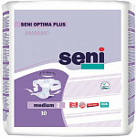Подгузники для взрослых с поясом SENI OPTIMA PLUS Medium по 10 шт.