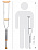 Костыли B.WELL rehab WR-311 S,  рост 140-160 см