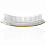 Расческа для волос IKOO home white-soleil metallic, белые зубчики, солнечный металлик