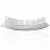 Расческа для волос IKOO home white-oyster metallic, белые зубчики, устричный металлик