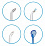 Комплект насадок MATWAVE для ирригатора Clean Pro V-20, 4 шт